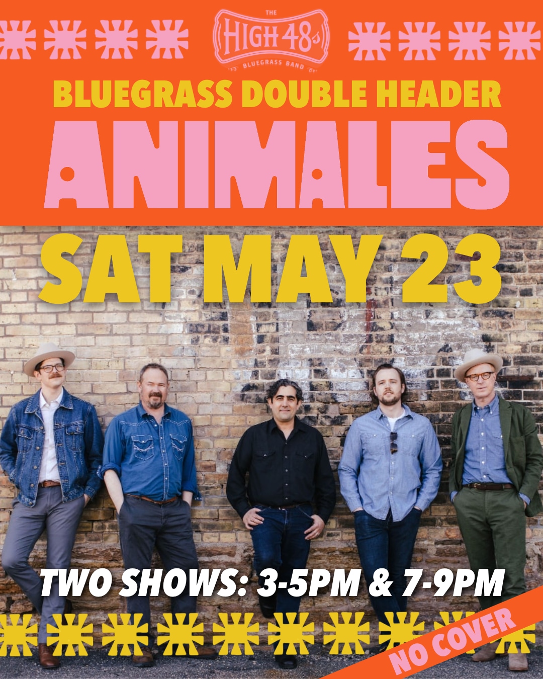 Bluegrass Double Header at Animales – May 23!